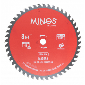 Disco de corte de madera 8-1/4