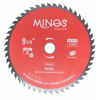 Disco de corte de madera 9-1/4