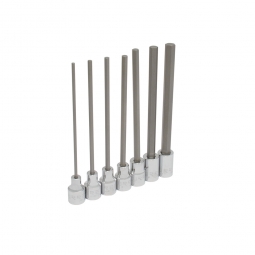 Juego de 7 dados con punta hexagonal