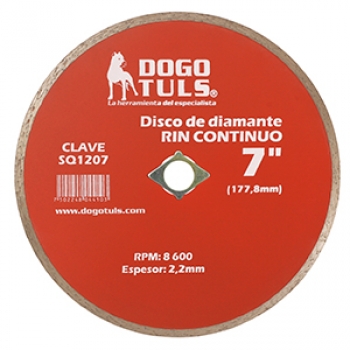 Disco de diamante con rin continuo 7