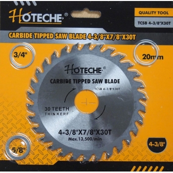 Disco de Carburo Con Punta de hoja de sierra 4-3/8 