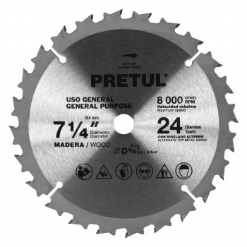 Sierra circular p/madera7-1/4