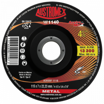 Disco para desbaste de metal 4-1/2