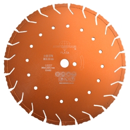 Disco naranja de diamante segmentado de 14