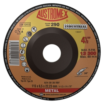 Disco para desbaste de metal 4-1/2