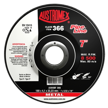 Disco para desbaste de metal 7