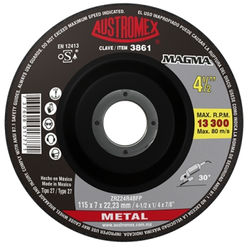 Disco para desbaste de metal 4-1/2