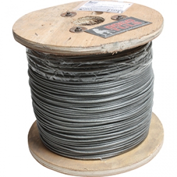 Cable de acero 3/16-1/4” 457m forro PVC