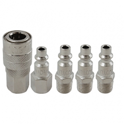 Juego de 5 piezas de conexion de acero 1/4