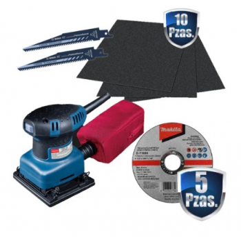 Combo lijadora orbital 1/4 hoja 200 watts