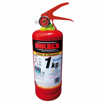 Extintor de emergencia recargable de 1 kg 