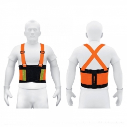 Faja lumbar de alta visibilidad con reflejantes, naranja, CH