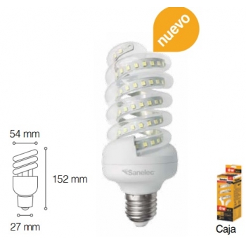 Foco tipo twister mini de 20W luz calida