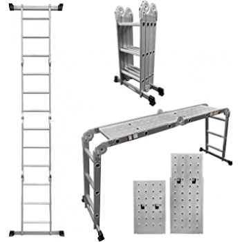 Escalera Multipropositos Con Plataforma De Trabajo 4X3