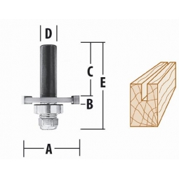 Fresa P/Ranurar 3 filos C/Balero 5/64