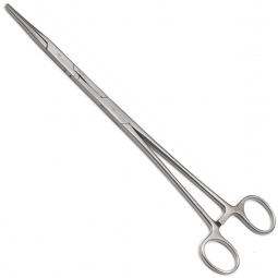 Pinza hemostatica doble-X a 45°