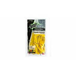 Guantes satinados económicos amarillo M