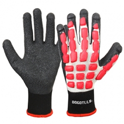 Guantes anti impacto con recubrimiento de latex rugoso