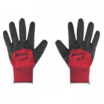 Guantes rojo de poliéster, Medida N°9