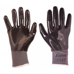 Guantes gris en poliester, Medida N°8