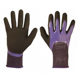 Guantes negro en poliester, Medida N°8