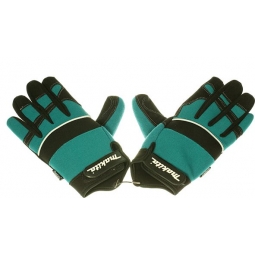 Guantes universales talla grande (10) azul-negro