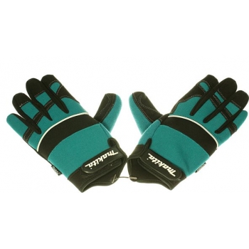 Guantes universales talla chica (7) azul-negro