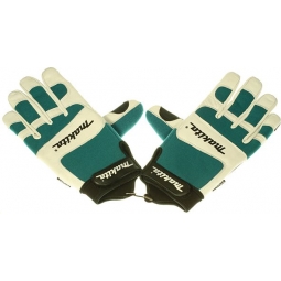 Guantes profesionales talla grande (10) blanco-azul