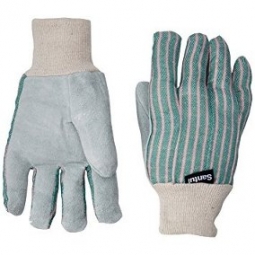 Guantes de carnaza y loneta puño elástico