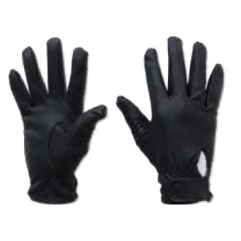 Guantes negros de poliuretano