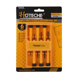 Desarmadores de precision acabado negro 6 pzas