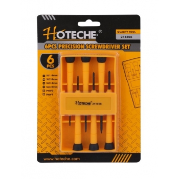 Desarmadores de precision acabado negro 6 pzas