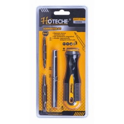 Set desarmador 6 en 1 acabado satinado 