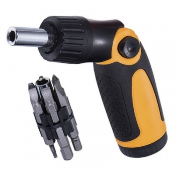 Desarmador tipo matraca con 14 pzas