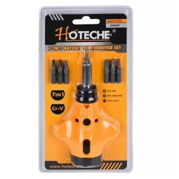 Destornillador con matraca 7 en 1