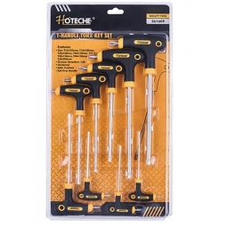 Juego de 9 llaves torx con mango en T