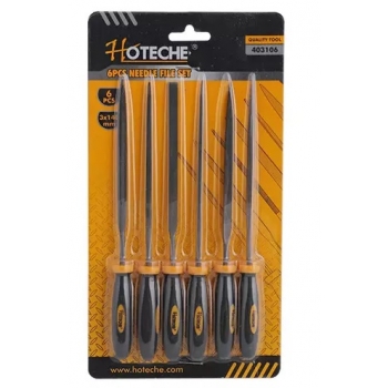 Set limas de acero 6 pzas