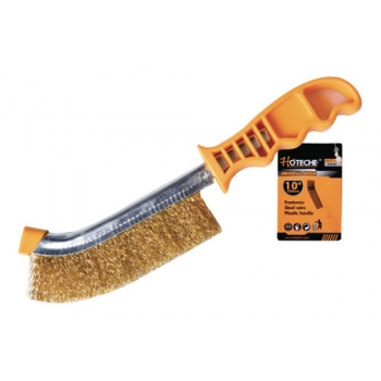 Cepillo alambre curvo de 10