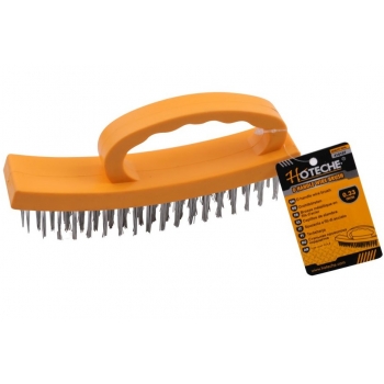 Cepillo de alambre manija en D 4x18