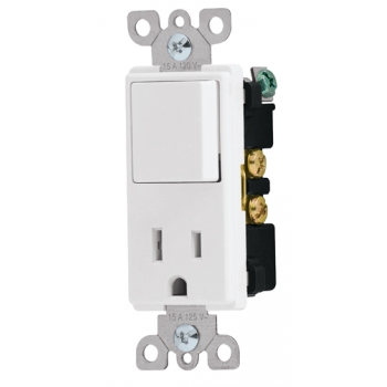 Interruptor y contacto de 2 polos + tierra