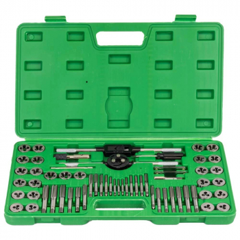 Juego de machuelos y tarrajas combinado metrico