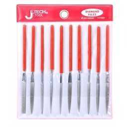 Juego de 10 limas de diamante