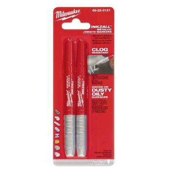 2pk inkzall™ marcador punta fina plateado