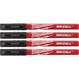 4PK INKZALL™ Black Ultra Fine Point Pens