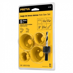 Kit 5 brocasierras para madera, blíster
