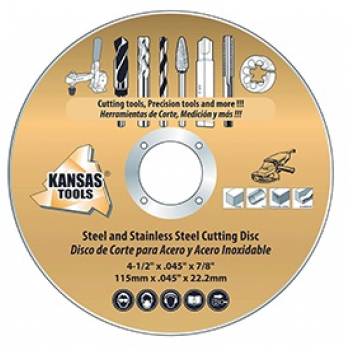Disco de corte para metal de 4-1/2