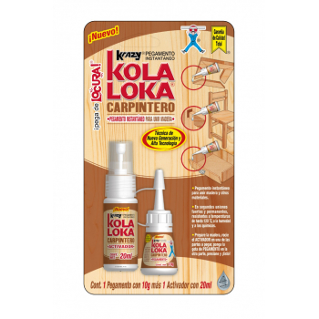 Kola loka carpintero 50g con activador de 100ml