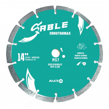 Disco de diamante segmentado de 14