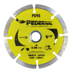 Disco de diamante segmentado de 4.5