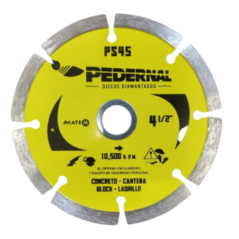 Disco de diamante segmentado de 4.5